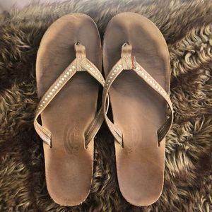 Rainbow flop flops✨